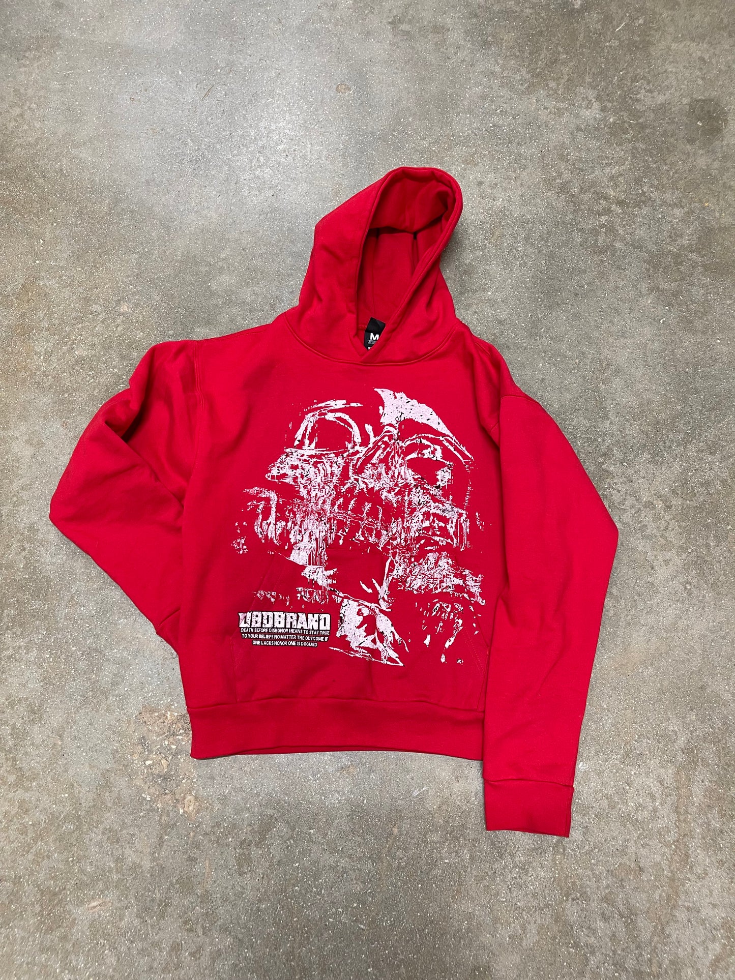 SKULL HOODIE (RED)