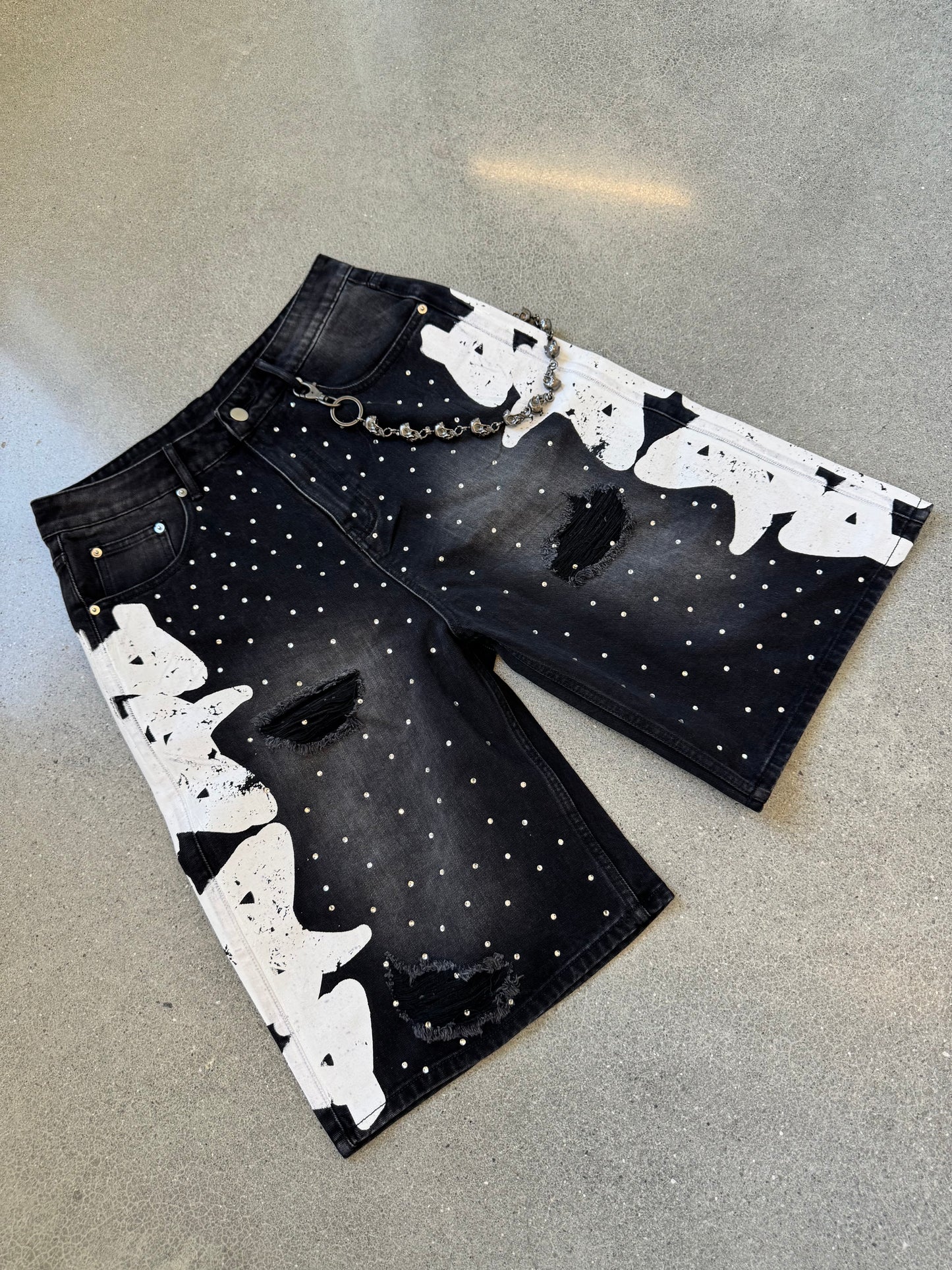 DBD BLACK DENIM JORTS