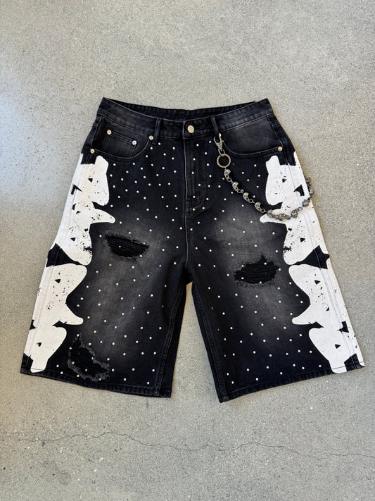 DBD BLACK DENIM JORTS